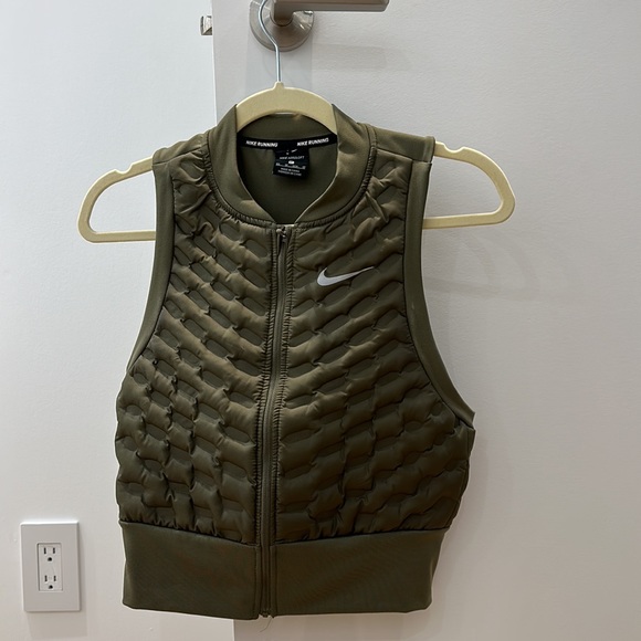 Nike Aeroloft Downfill Running Vest XS Olive - Picture 6 of 9